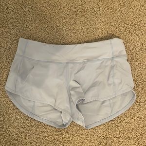 Light blue Lululemon speed up shorts 2.5 inch